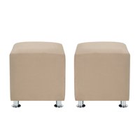 Bodevir - Set Pouf Cali 1C Felpa 12 Beige