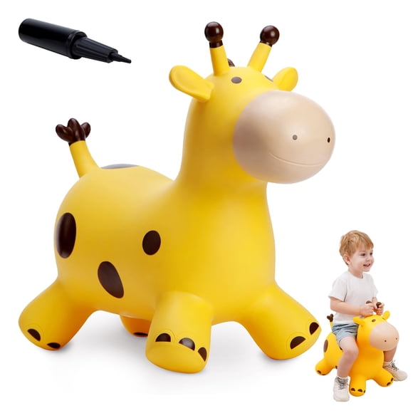 Jirafa De Juguete Everich Bouncy Horse Hopper Para Niños Pequeños De 18 Años O Más