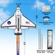 thumbnail image 2 of Nave espacial Kite JOYIN fácil de volar para niños y adultos, 2 of 8