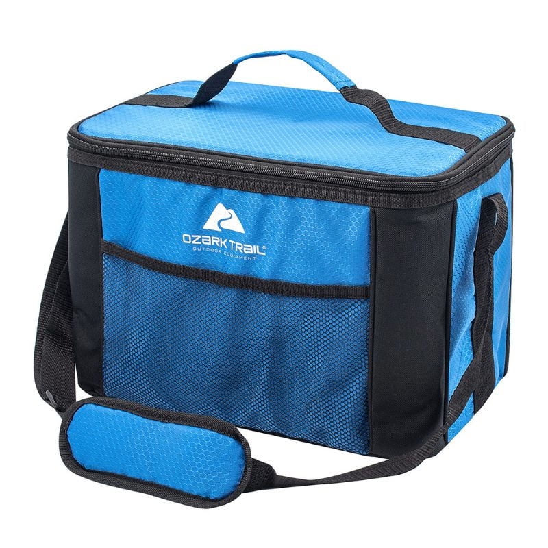 Ozark Trail - Soft Cooler 24 Latas Azul - Rojo