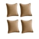 thumbnail image 1 of Pack De 4 Fundas De Cojin Lisa Con Borde 45x45 Marron, 1 of 4