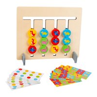 Magideal - Juego De Rompecabezas Deslizante, Juguete Educativo De Aprendizaje, Juego De Combinación De Formas De Colores Para Niños Pequeños En Edad Preescolar