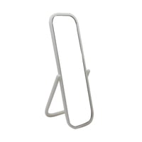 Bothyi - Espejo De Cuerpo Entero Resistente En Miniatura Para Accesorios De Escena Adornos De Regalos De Cumpleaños 13,1 Cm Blanco