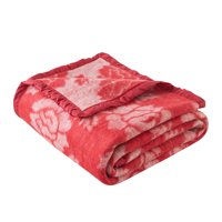 Andes - Frazadas Classic Jacquard Rojo 1.5 Plaza