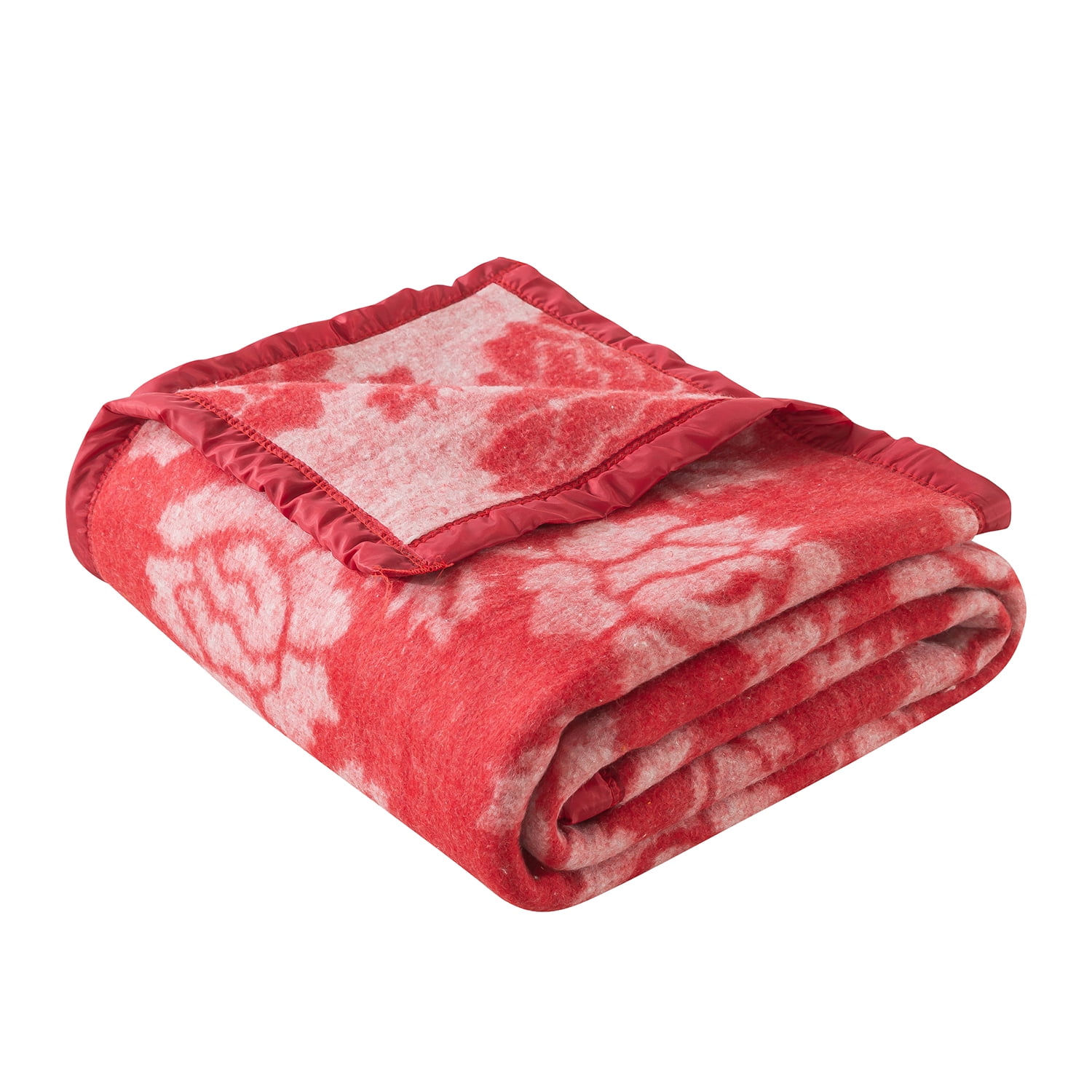 Andes - Frazadas Classic Jacquard Rojo 1.5 Plaza