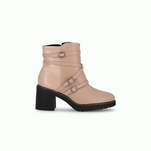 Bota Mujer Beige Denise/Hebillas Piccadilly