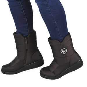 Megabazar Spa - Bota De Mujer Invierno 30 Yassne Marron Oscuro