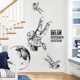 thumbnail image 5 of Pegatina de pared removible grande de astronauta Kiddale, 5 of 7