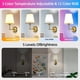 thumbnail image 5 of Apliques de pared inalámbricos NOVCAND RGB dorado (paquete de 2), 5 of 7
