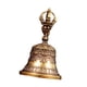 thumbnail image 2 of Campana de bronce, campana de mano de latón fuerte, accesorios, campanas tibetanas, de viento colgante para servicio, patio, puerta de entrada, patio,, 2 of 5