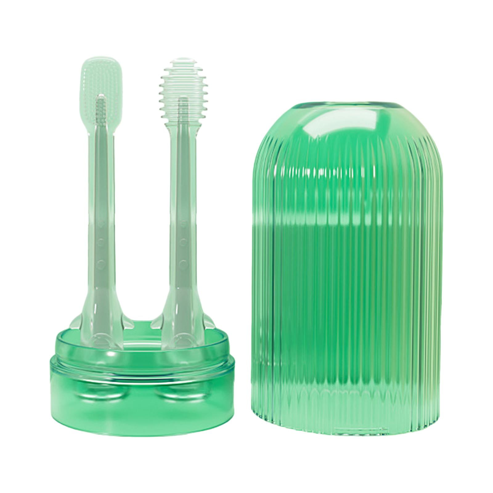 Magideal - 2 Cepillos De De Silicona Para Bebés, Cepillo De Lengua Para Niños, 9 Cm De Longitud