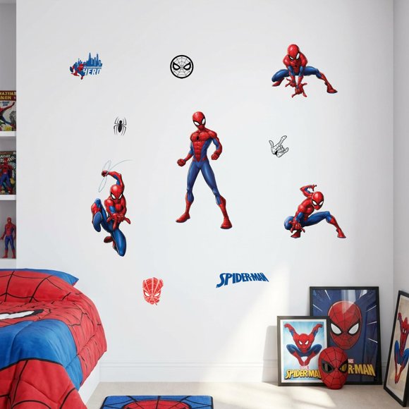 Juego de 10 Pegatinas de Pared Spider-Man de WALL PALZ