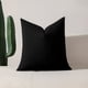 thumbnail image 4 of Xiao Hua Juego de Fundas de Almohada de 4 Piezas Estilo Farmhouse con Rayas a Cuadros en Blanco y Negro, Funda de Almohada Clásica, Funda de Cojín Decoración Del Hogar 18x18 Pulgadas, 4 of 4