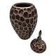 thumbnail image 4 of Jarron Florero Ceramica Diseño Panal Decorativo Cafe Grande, 4 of 6