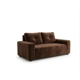 thumbnail image 3 of Sofa Praga 2 Cuerpos Felpa Chocolate, 3 of 3