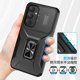 thumbnail image 2 of Funda Armada para Samsung Galaxy A55 5G con Tapa Deslizante y Soporte Magnético Giratorio Negro, 2 of 5