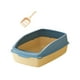 thumbnail image 1 of Caja De Arena Para Gatos Bandeja De Arena Para Gatos Semicerrada Para Gatos De Interior Mascotas Pequeñas Conejo Amarillo Y Azul, 1 of 3