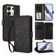 thumbnail image 1 of Funda Cartera Mariposa para [Xiaomi Redmi Note 13 4G] con Soporte y Cremallera Negro, 1 of 6