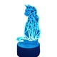 thumbnail image 4 of Lampara Ilusion 3D Gato Holográfico de 7 colores, Base touch, 4 of 8