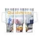 thumbnail image 1 of Gudetama: Una Aventura Huevamente Increíble Vaso aislado de acero inoxidable con asa, diseño temático, regalo para familia, amigos y fans; incluye pajita y encaja en el portavasos estándar, 40 oz, 1 of 6