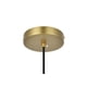 thumbnail image 3 of Lámpara Colgante Baxter Elegant Lighting Latón Vidrio Transparente 110V, 3 of 9