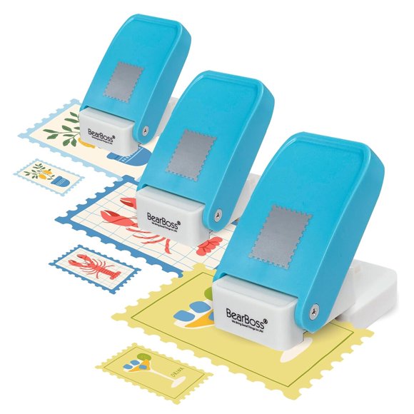 Perforadora de Papel BearBoss Tipo Sello Postal