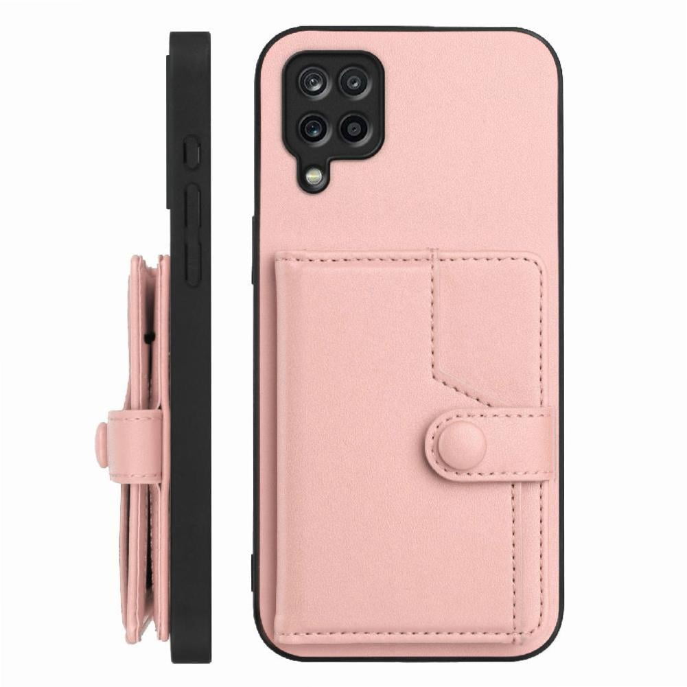 Foxdock Funda Para Samsung Galaxy A12 Con Bloqueo Rfid - Diseño Elegante Con Cierre De Botón