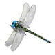 thumbnail image 1 of Escultura modelo de libélula de simulación, juguete coleccionable vívido con cuerda y alfiler, figura de libélula, adorno de libélula para decoración Azul, 1 of 5