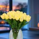 thumbnail image 5 of Tulipanes Artificiales HOMESEASONS 38 cm 20 piezas LED color crema, 5 of 7