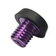 thumbnail image 3 of Tapón Inferior Para Taco De Billar, Almohadilla De Protección Práctica, Parachoques De Goma Para Taco De Billar, Color Violeta Y Negro, 3 of 3