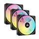 thumbnail image 1 of Kit de inicio triple Fan Corsair iCUE LINK QX120 RGB de 120 mm, 1 of 8