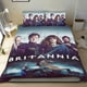 thumbnail image 1 of Britannia Conjunto de sábanas temático, trío de piezas, cómodo y amigable con la piel, diseño único, regalo de decoración para el hogar para familiares, amigos y fans,135cm *200cm, 1 of 6