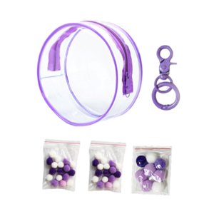 Bothyi - Estuche Organizador De Exhibición De Muñecas De Pvc Transparente Estuche De Almacenamiento De Mini Muñecas Para Muñecas Morado