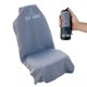 thumbnail image 1 of Funda de toalla para asiento de coche, sudadera con capucha, microfibra, universal, gris, 1 of 7
