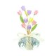 thumbnail image 5 of Adorno De Cristal Con Forma De Flor Para Coche, Accesorio Interior Para Balcón, Escritorio, Flor, 5 of 5