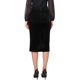thumbnail image 3 of INSPIRE CHIC Falda de Terciopelo para Mujer con Fruncido en la Cintura Alta, Ajustada, Formal para la Noche, Cóctel, Midi, Lápiz, Talla S, Negro, 3 of 6