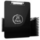 thumbnail image 1 of Portapapeles KIGGOS 32x23 cm Negro Pack de 25 (Tamaño Carta), 1 of 9