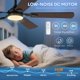 thumbnail image 4 of Ventilador de techo Crazypai de 132 cm con luz, control remoto y motor DC, 4 of 8