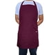 thumbnail image 4 of Pechera de Alta Calidad Multiuso - Cocina - Chef - Color Burdeo, 4 of 5