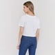 thumbnail image 2 of Polera Mujer Fun Manga Corta Crop Blanco Corona, 2 of 5