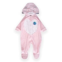 Osito Bebé Niña Rosado Pillin