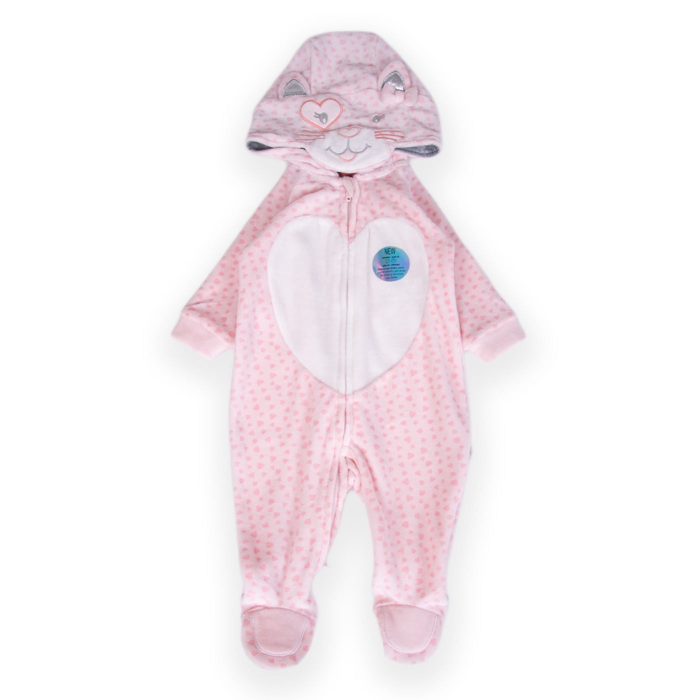 Osito Bebé Niña Rosado Pillin