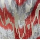 thumbnail image 5 of Cojín Plutus Brands Velvet Glamour rojo y gris, hecho a mano en EE. UU., 5 of 5