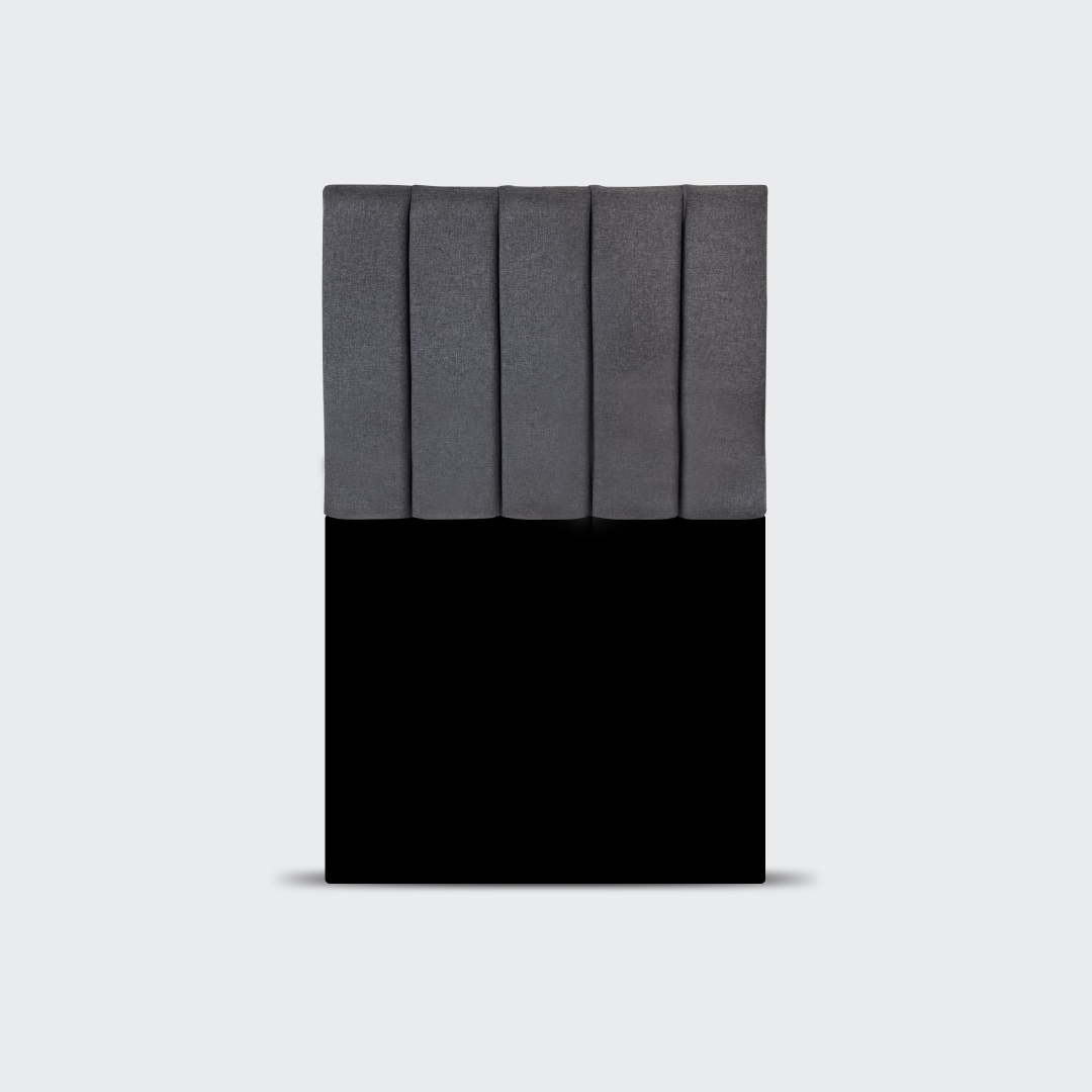 Ivi Home - Respaldo De Cama 1 Plaza Tubular Gris