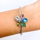 thumbnail image 4 of Pulsera Flor Cristal Austriaco Colores, Circón Blanco Regalo Plateado 6 Cm 19 Cm, 4 of 8