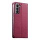 thumbnail image 3 of Funda tipo cartera con bloqueo RFID para Samsung Galaxy S21 cubierta magnética de cuero con tapa y soporte Rojo, 3 of 6