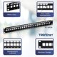 thumbnail image 2 of Panel de conexión TRENDnet TC-KP24 de 24 puertos y 1U con montaje en rack negro, 2 of 6
