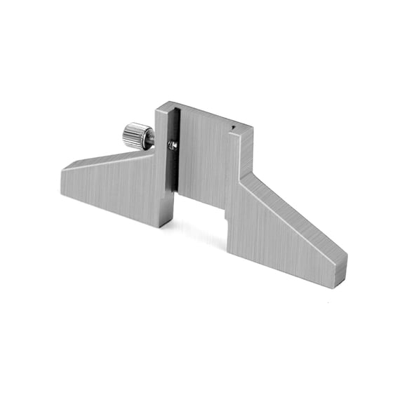 Base en T de Acero al Carbono QWORK 8 cm para Calibrador