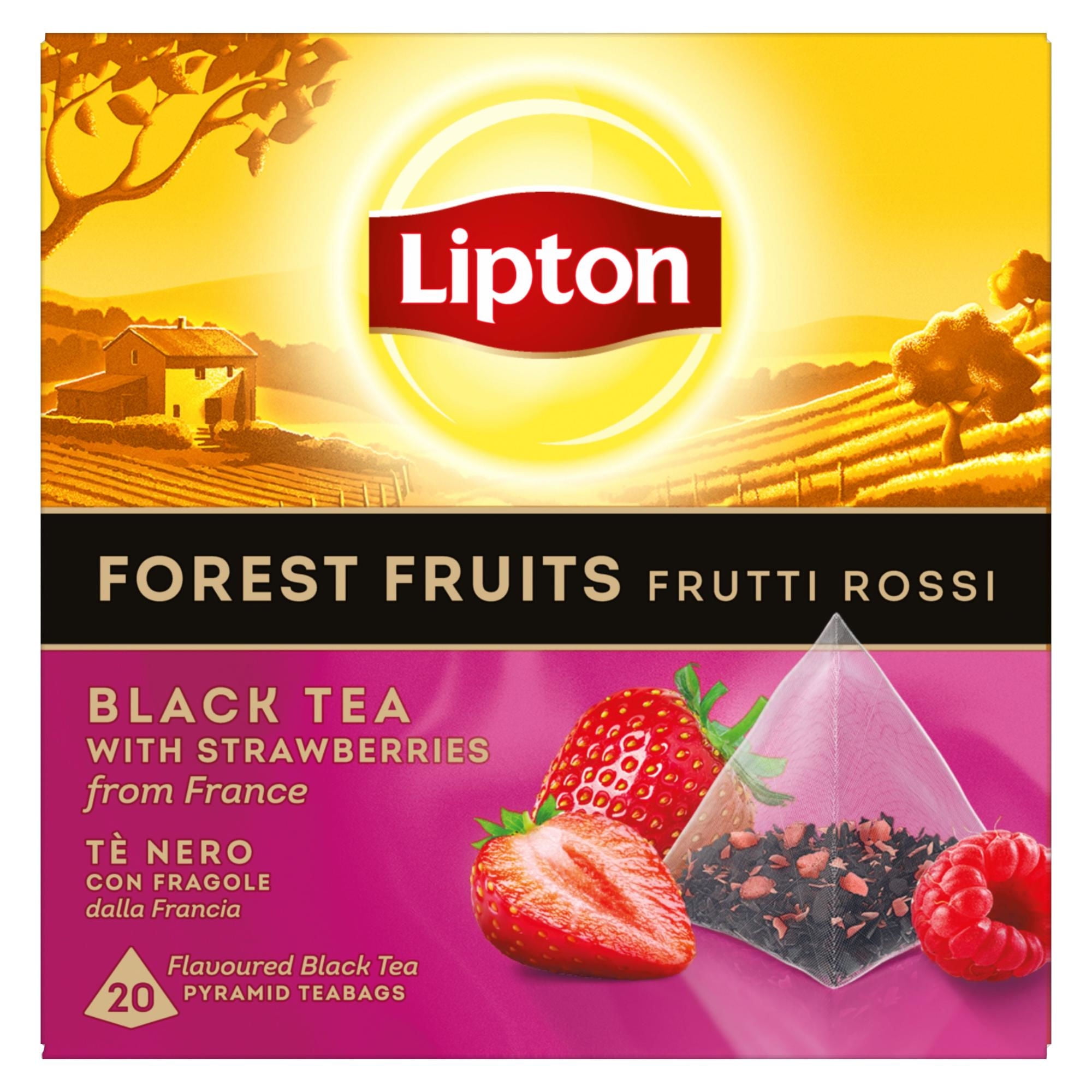 Té Negro Red Fruits Caja 20 Un Lipton
