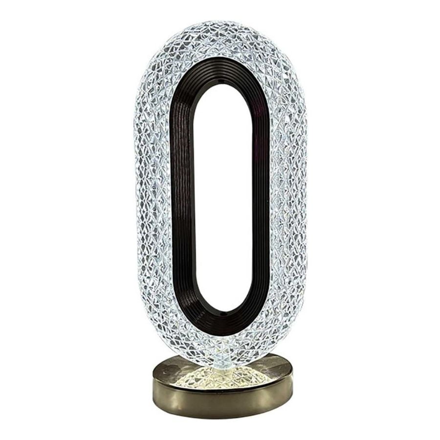 Click Ventas - Lámpara De Mesa Led De Cristal Recargable Usb Decorativa